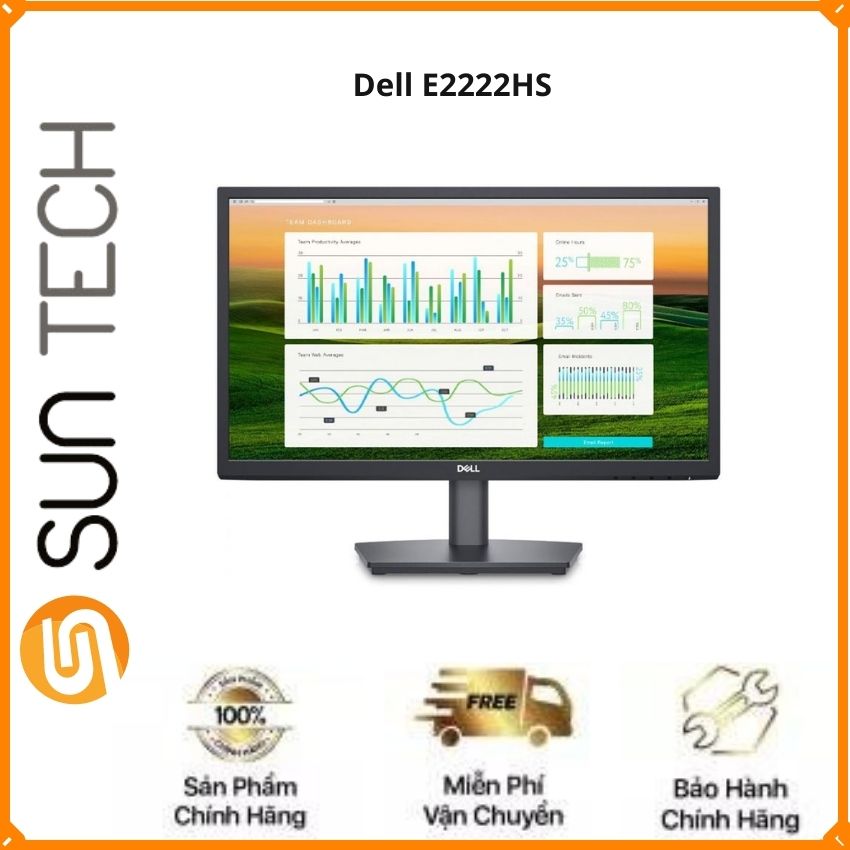 [Freeship] Màn Hình Máy Tính Dell E2222HS/ 21.45inch FHD Wide LED/ 60Hz/ VA/ Loa/ 3Yrs -Sun Tech- SUN272 Hàng Chính...
