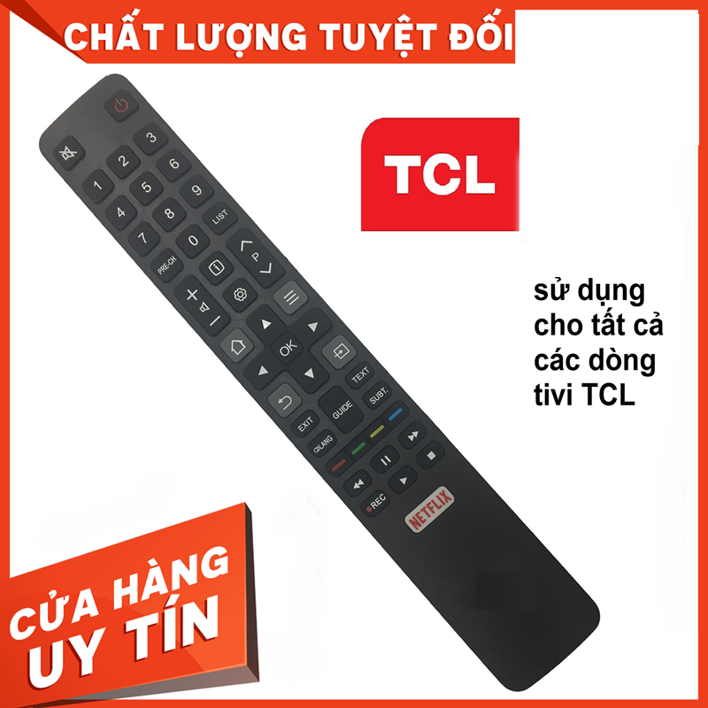 [HCM]Remote điều khiển tivi thông minh TCL loại dài. Bảo hành 12 tháng