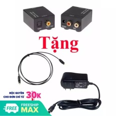 Bộ chuyển âm thanh TV 4K quang optical sang audio AV ra amply + Cáp optical 1.5m