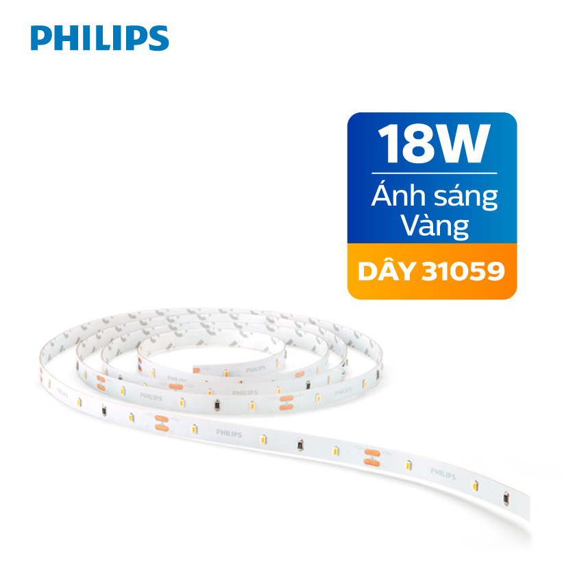 Đèn LED dây Philips 5m 18W DLI 31059 3000K - Ánh sáng vàng