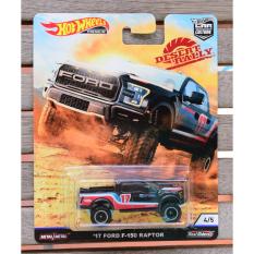 Xe ô tô mô hình tỉ lệ 1:64 Hot Wheels bánh cao su Desert Rally ’17 Ford F-150 Raptor
