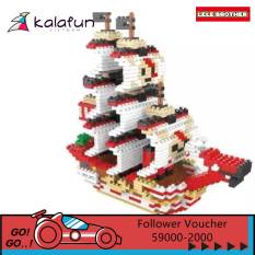 Đồ chơi lắp ráp Tàu cướp biển RED FORCE Once Piece Lele Brother 8268