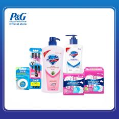 Bộ sản phẩm Chăm sóc toàn diện cho gia đình: Safeguard – Whisper – OralB