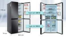 Cánh cửa trên Tủ lạnh Samsung Inverter 488 lít RF48A4000B4/SV