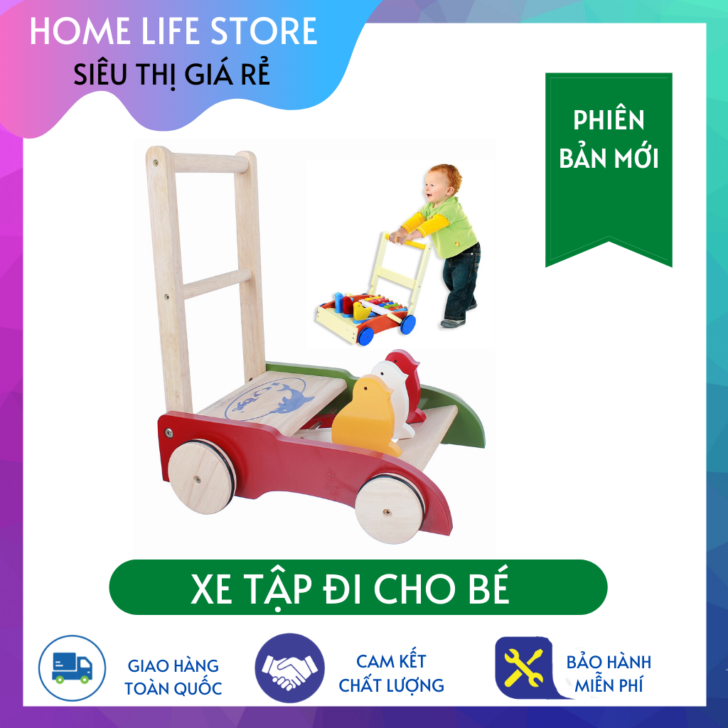 Xe Tập Đi Bằng Gỗ Hình 3 Con Gà Cao Cấp Cho Bé Yêu Giúp Bé Nhanh Biết Đi, Hàng Việt Nam Chất Lượng Cao Giá Rẻ Giao Màu Ngẫu Nhiên