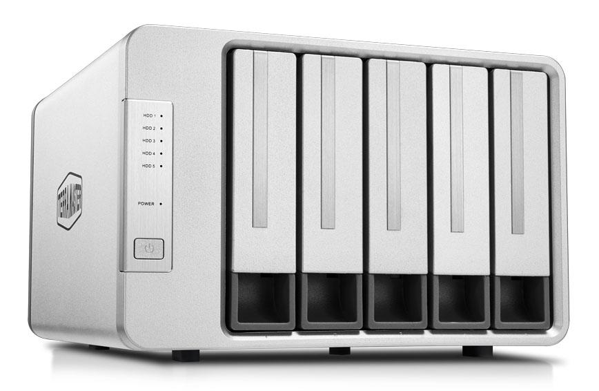 Bộ lưu trữ dữ liệu TerraMaster D5-300C RAID 2+3, USB Type-C, 5 HDD-bay, tốc độ 410MB/s