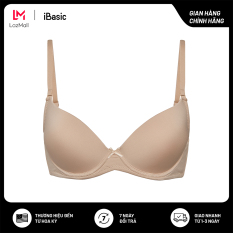 Áo ngực mút mỏng cotton trơn có gọng thép dẻo mềm mại iBasic VA080