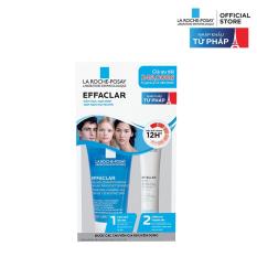 Bộ chăm sóc chuyên sâu cho da mụn nhạy cảm, giảm mụn ngừa thâm hiệu quả trong 12h La Roche Posay Effaclar Kit