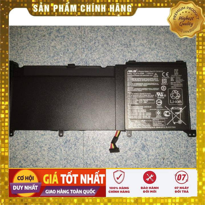 Pin(battery)Original ASUS Zenbook UX501 UX501J (C41N1416) 60Wh - PIN ZIN BẢO HÀNH 6 THÁNG LỖI ĐỔI MỚI