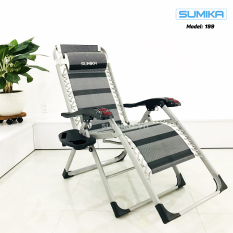 Ghế xếp thư giãn SUMIKA 199 – Mẫu mới nhất 2021, lăn tay massage, khung vuông cao cấp, tải trọng 300kg