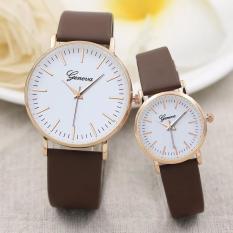 Đồng Hồ Cặp Đôi Nam Nữ GENEVA Dây Da Cao Cấp Dành Cho Các Cặp Tình Nhân