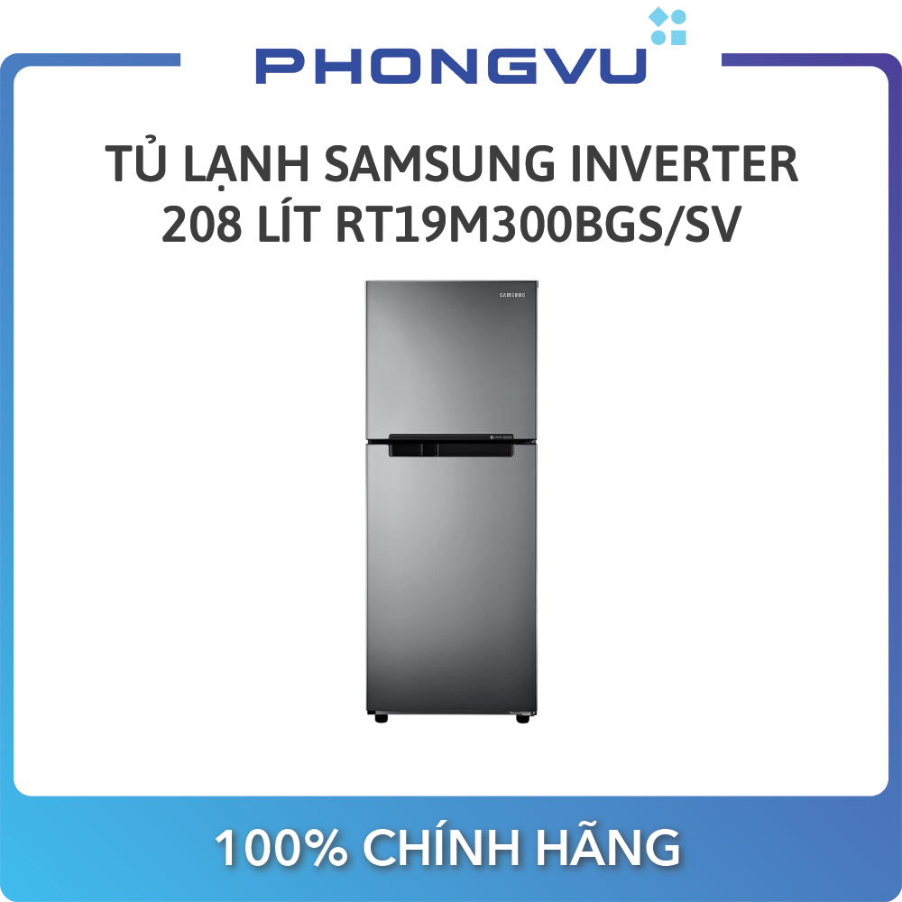 Tủ lạnh Samsung Inverter 208 lít RT19M300BGS/SV - Bảo hành 24 tháng - Miễn phí giao hàng HN & HCM