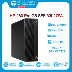 [Voucher 1 Triệu] Máy tính để bàn PC HP 280 Pro G5 SFF 33L27PA i5-10400 8GB 1TB Win10