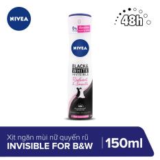 Xịt Ngăn Mùi Nữ Quyến Rũ Nivea Black & White Clear 150ml _ 84481