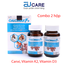 Combo 2 hộp Viên uống bổ sung canxi, vitamin K2 MK7, Vitamin D3 Calcimax F+ hỗ trợ tăng chiều cao, chắc khỏe xương – 30 viên