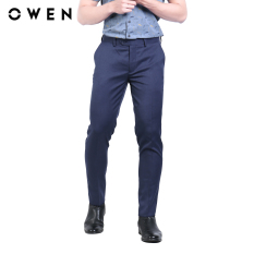 OWEN – Quần tây Trendy QD91270-CARO Xanh đậm caro