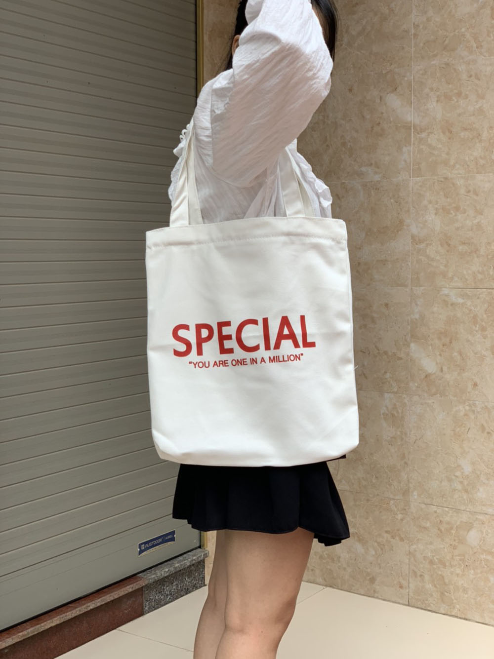 Túi vải tote nữ canvas mềm có khóa miệng đựng sách vở laptop phong cách Hàn Quốc-TALI STORE