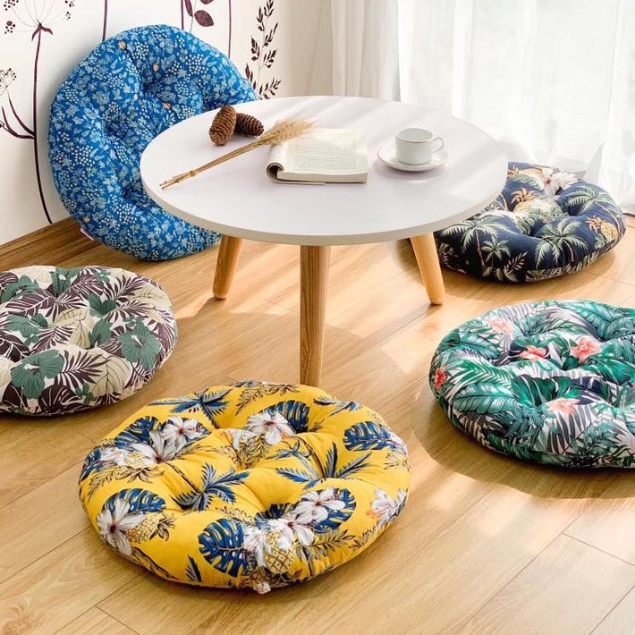 Bàn trà tròn sofa bệt, bàn tròn cafe, bàn decor chân gỗ sồi tự nhiên ( nhiều màu sắc)