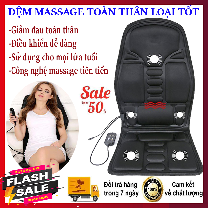 [Hàng loại tốt] Đệm massage ô tô, Nệm mát xa cho gia đình, Ghế massage toàn thân giá rẻ, giúp...