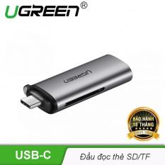 Đầu đọc thẻ USB type C với 2 khe thẻ cắm SD và TF hỗ trợ chức năng OTG UGREEN CM184 50704 – Hãng phân phối chính thức