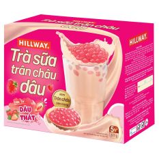 Hộp Trà Sữa Trân Châu HILLWAY Vị Dâu 225g