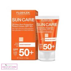 Kem chống nắng bảo vệ da nhờn mụn Floslek Oil Free Sun Protection Tinted Cream SPF 50+ 50ml