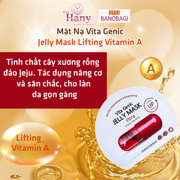 Mặt Nạ Banobagi Vita Genic Jelly Mask - Vitamin Up 50,000ppm nội địa Hàn
