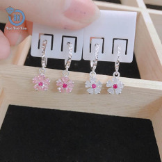 Bông Tai Trẻ Em Bạc Ta Hình Bông Hoa Xinh Xắn , Bông Tai Bạc Ta Cao Cấp Cho Bé Yêu , Thương Hiệu Bạc NanCy