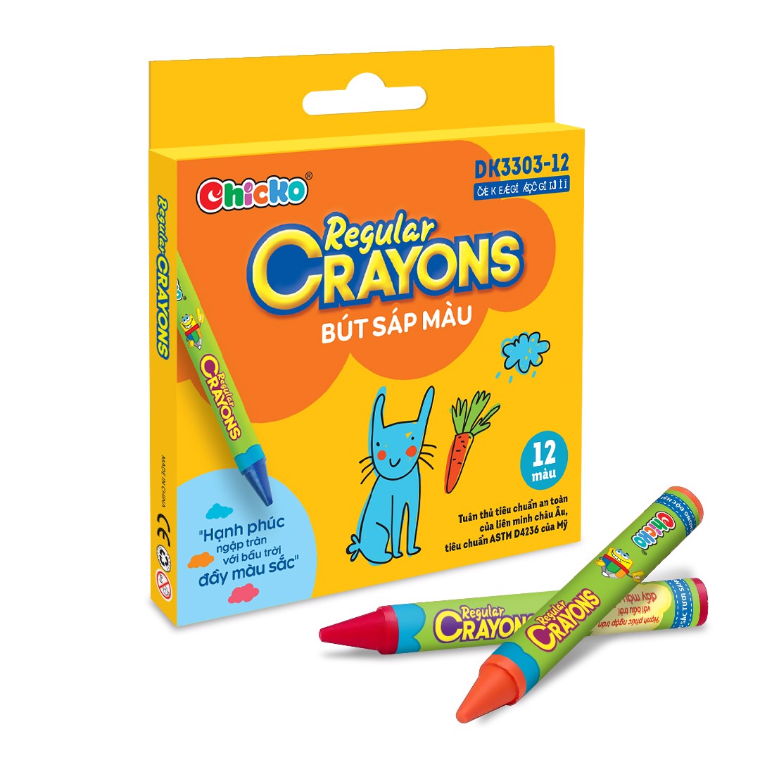 Bút Sáp 12 Màu Reglar Crayons