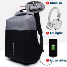 Balo đa năng thời trang Nam Nữ, laptop, chống trộm Khóa số – Fashion Style (HOT)