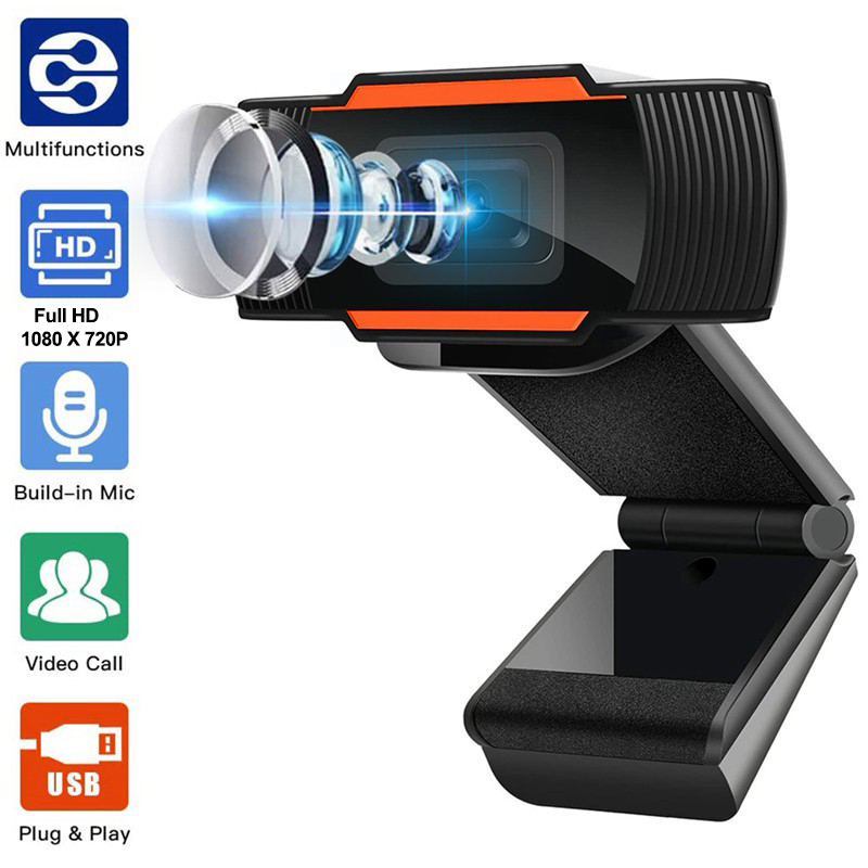 Webcam máy tính có mic thu âm sắc nét FullHD 720P bảo hành 24 tháng - Webcam học online giá...