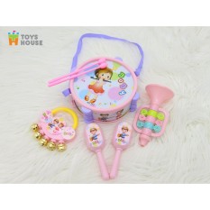 Set Đồ Chơi Xúc Xắc, Lục Lạc, Kèn, Trống Toyshouse Dành Cho Bé Từ Sơ Sinh – Giúp Bé Phát Triển Thị Giác, Thính Giác