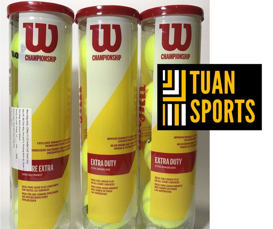 [HCM]Banh Tennis Wilson 4 Trái – Vàng