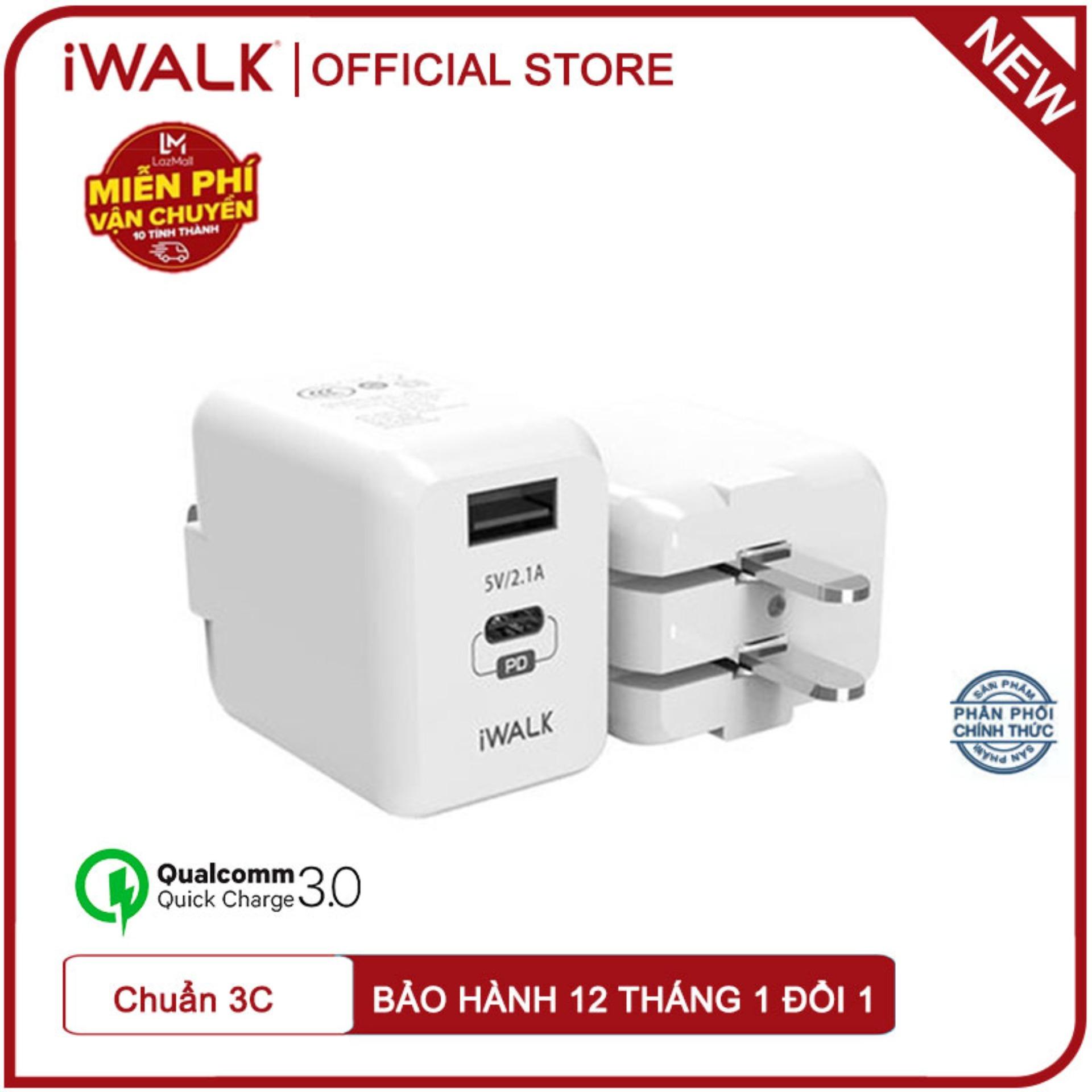 Củ sạc nhanh iWALK Leopard PD, 2 cổng 28.5W, Power Delivery (ADL008P) - Hãng phân phối chính thức
