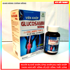 Viên khớp Glucosamin 500mg Collagen Type II, Vỏ Liễu Trắng, Cây Móng Quỷ, Hỗ trợ làm trơn ổ khớp, giúp giảm đau mỏi khớp, giảm thoái hóa khớp, hỗ trợ tăng khả năng phục hồi khớp, Hiếu thủy phamacy