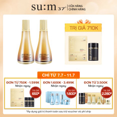 Combo 2 Nước thần hoàng kim thanh lọc tái sinh da Su:m37 Losec Summa Elixir Essence Secreta (2x40ml)