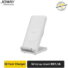 Sạc Không Dây JOWAY WXC05 chuẩn QI cho Iphone X, 8/8plus, Samsung S8/S8, Oppo, Xiaomi – Hãng phân phối chính thức