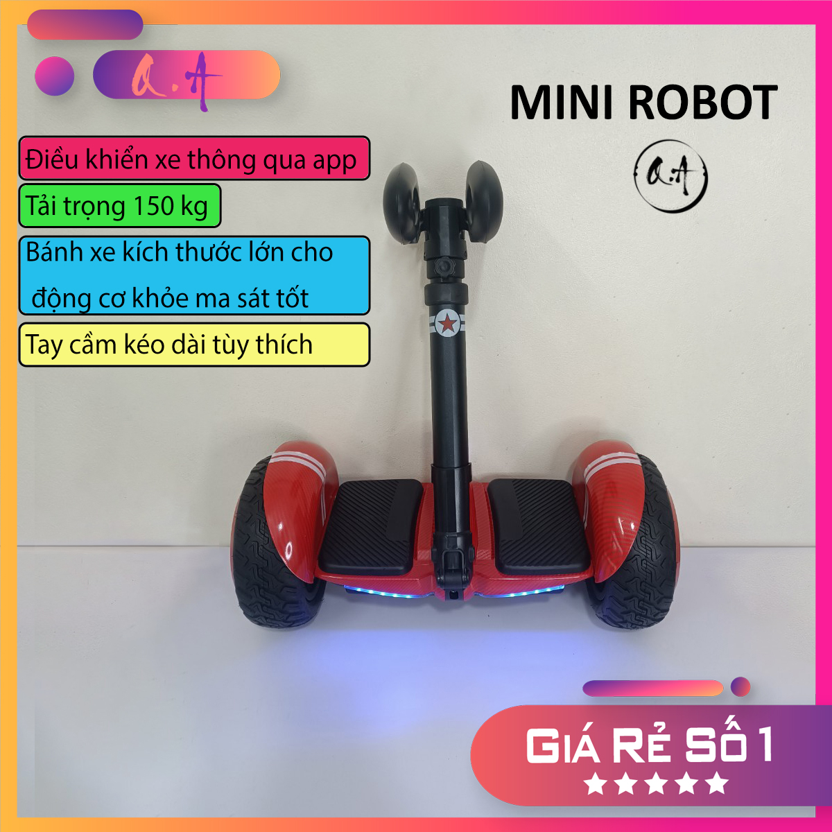 Mô hình Xe cân bằng MINI ROBOT