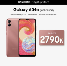 Điện thoại Samsung Galaxy A04E 4GB/128GB – Bảo hành chính hãng 12 tháng