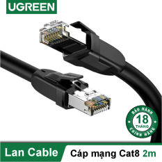 Dây cáp mạng chuẩn mới Cat 8 tốc độ truyền dữ liệu 2000MHZ và 25Gbps dài từ 1-10m UGREEN NW121