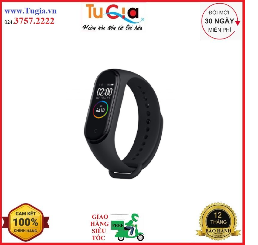 Vòng đeo tay thông minh Xiaomi Mi Smart Band 4 – MGW4052GL – (Đen) – hàng chính hãng