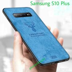 Ốp lưng Samsung Galaxy S10 Plus chống sốc vải đầu Hươu chống sốc cao cấp