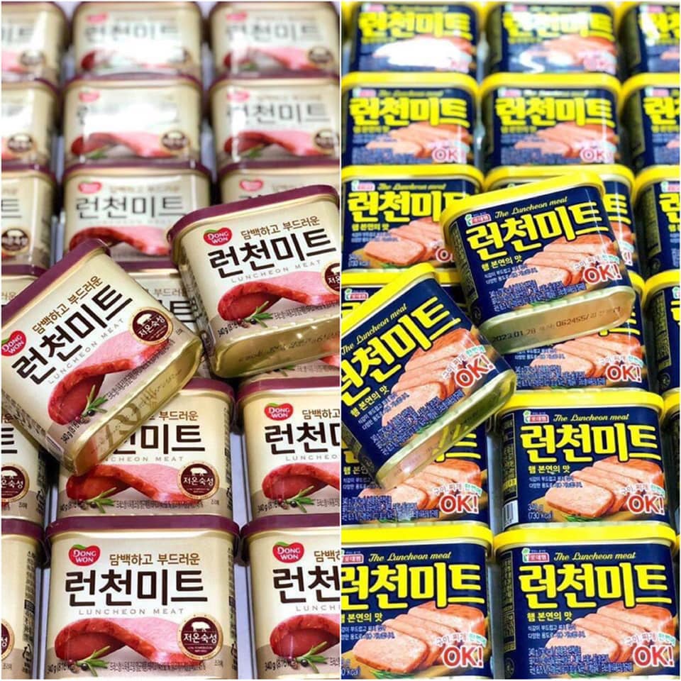 [Rẻ Kịch Sàn Date 10/2023] Thịt Ham Hàn Quốc Luncheon Meat 340 Gram