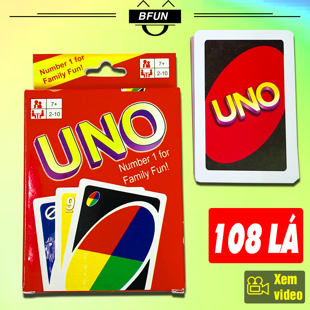 Bài UNO 108 Lá Cao Cấp - Bài UNO Giá Rẻ Boardgame, Thẻ Bài Bằng Giấy Cao Cấp, Đồ Chơi...