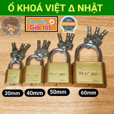 Ổ khoá Việt Nhật Thau dạng bóp (30mm, 40mm, 50mm, 60mm)
