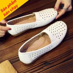 Giày lười nữ, giày mọi nữ thời trang, giày mọi nữ da