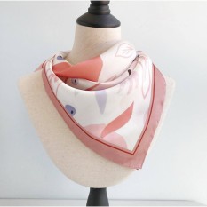 Khăn Turban, Bandana Lụa Cao Cấp, Hoạ Tiết Hoa, Sang Trọng Nhã Nhặn