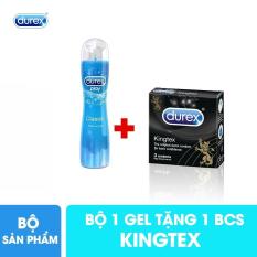 Combo 1 Gel Bôi Trơn Durex Play Classic 50ml tặng 1 hộp BCS Durex Kingtex size 49mm