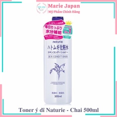 Toner nước hoa hồng Naturie Hatomugi dưỡng sáng cấp ẩm nhẹ dịu hạt ý dĩ 500ml Nhật Bản