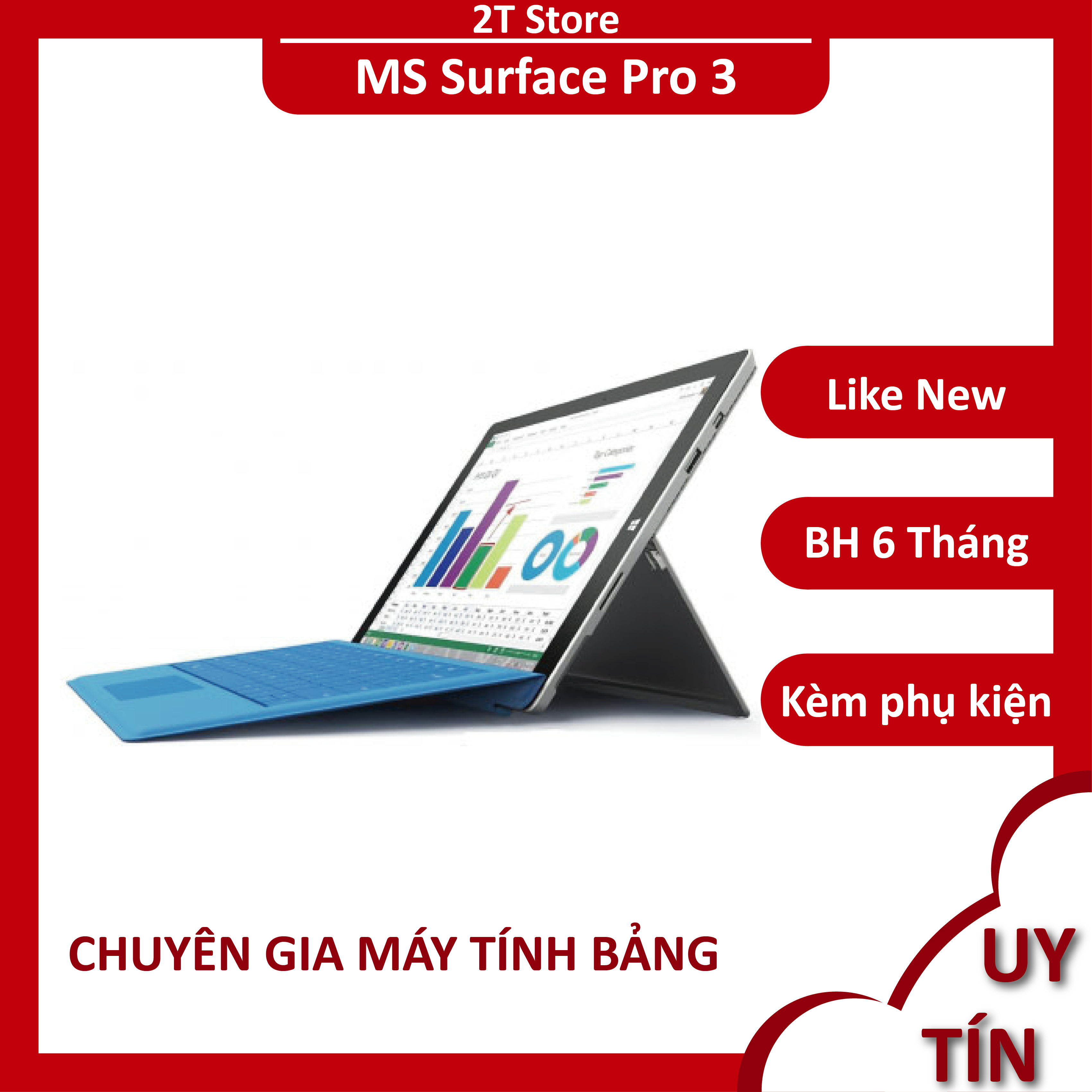 Laptop 2 in 1 Surface Pro 3 Core I5 kèm bàn phím cực tiện lợi